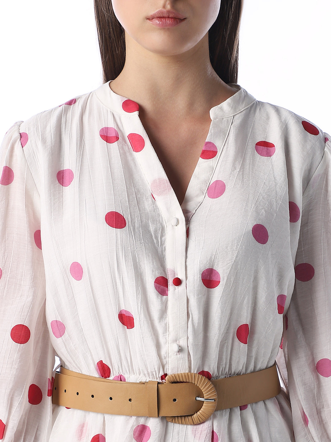 Polka Dot Tiered Mini Dress