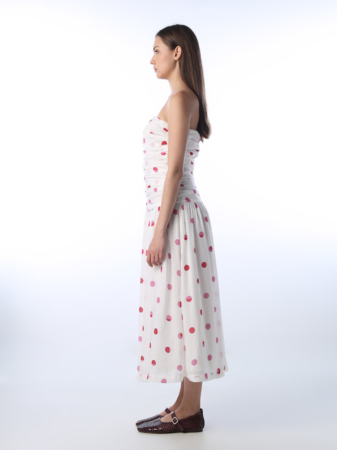 Polka Dot Off-Shoulder Dress