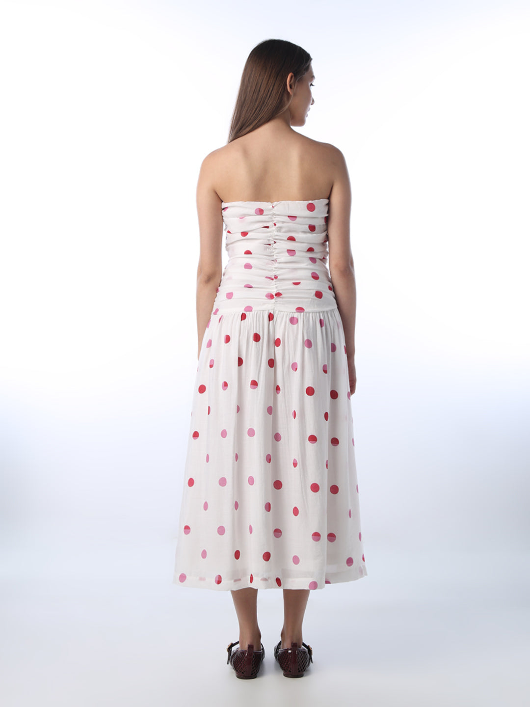 Polka Dot Off-Shoulder Dress