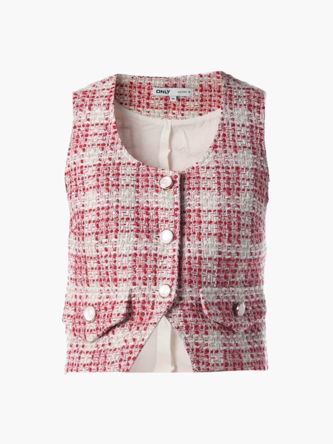 Tweed Sleeveless Top