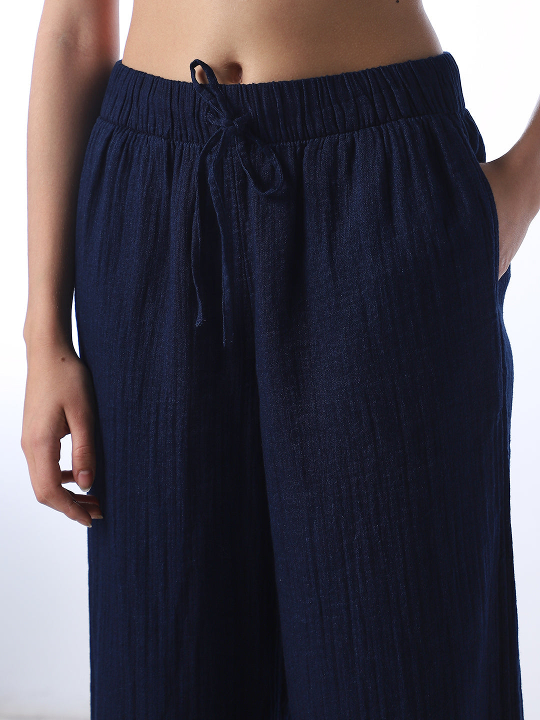 Seersucker Pull-Up Pants