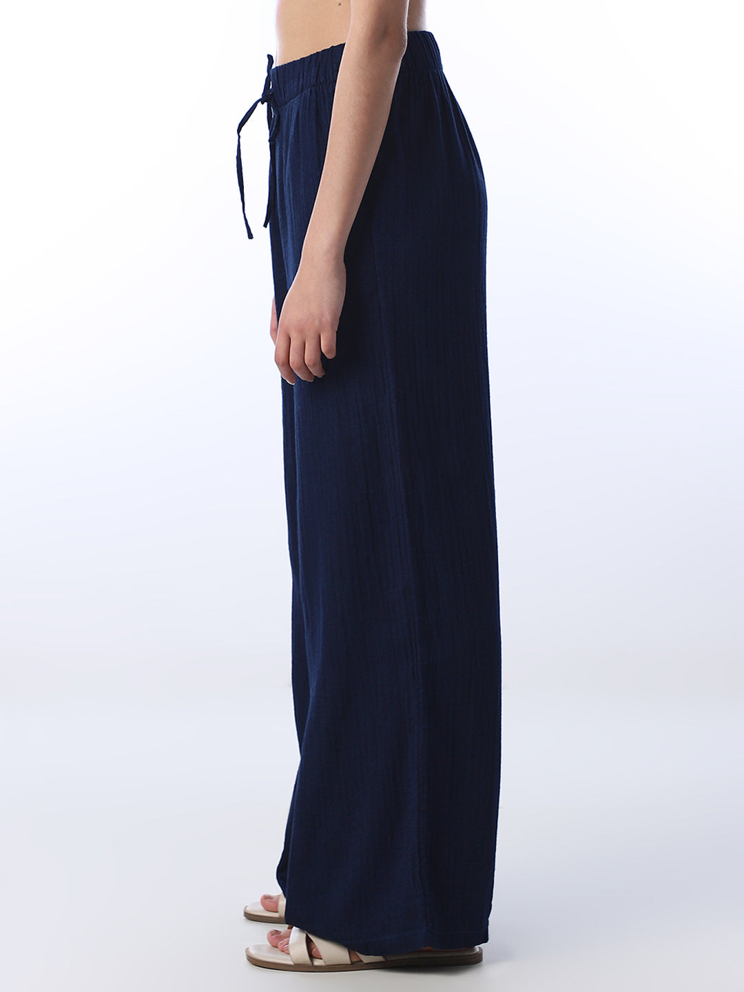 Seersucker Pull-Up Pants