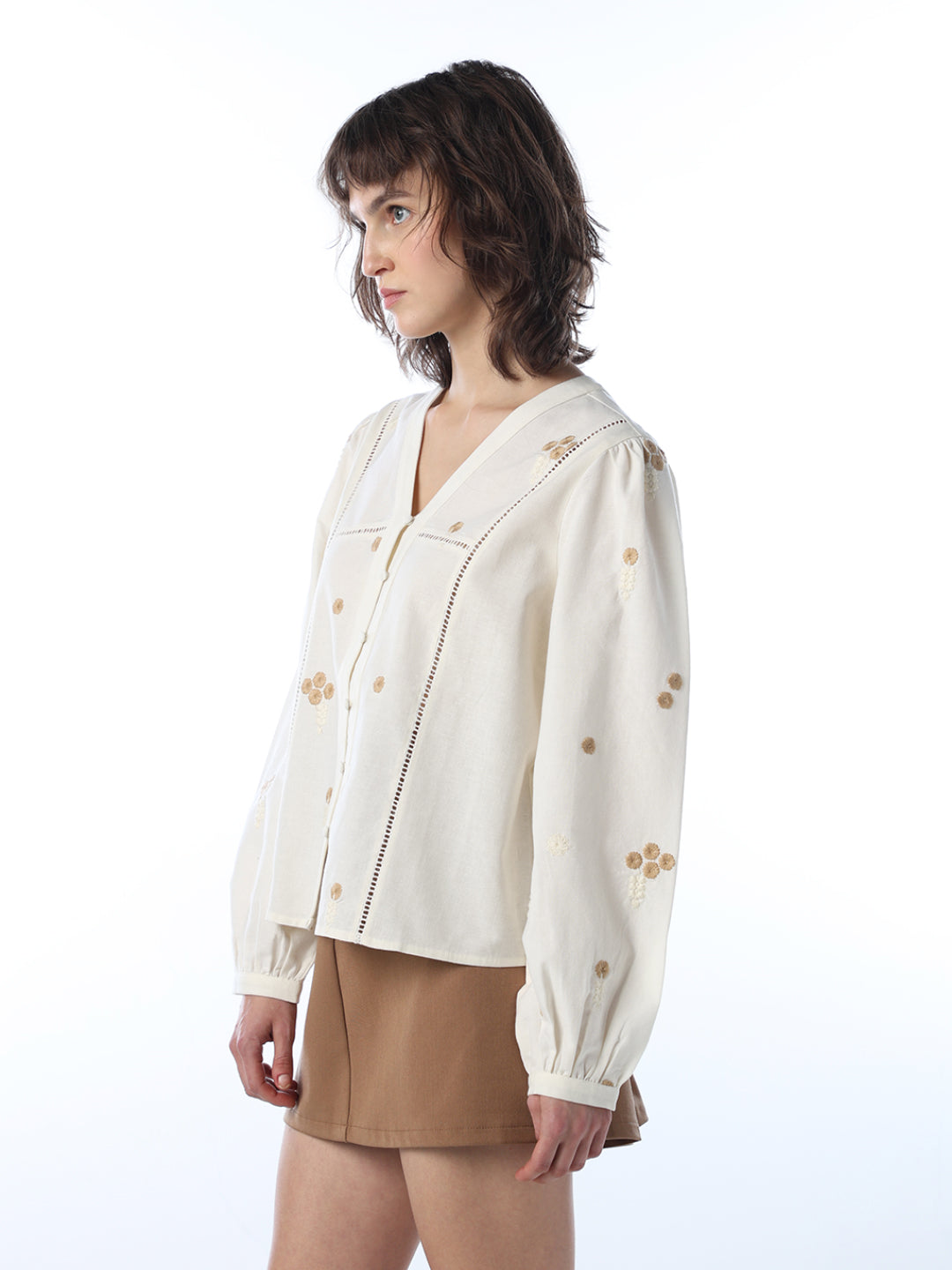 V-Neck Printed Shirt