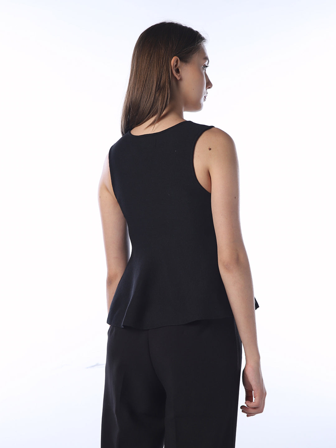 Peplum V-Neck Top