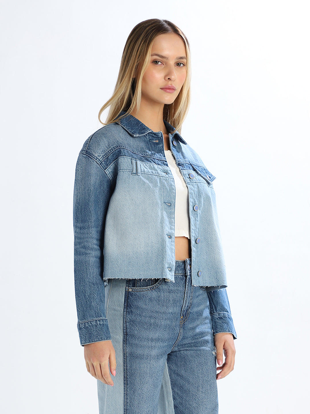 Raw Edge Denim Jacket