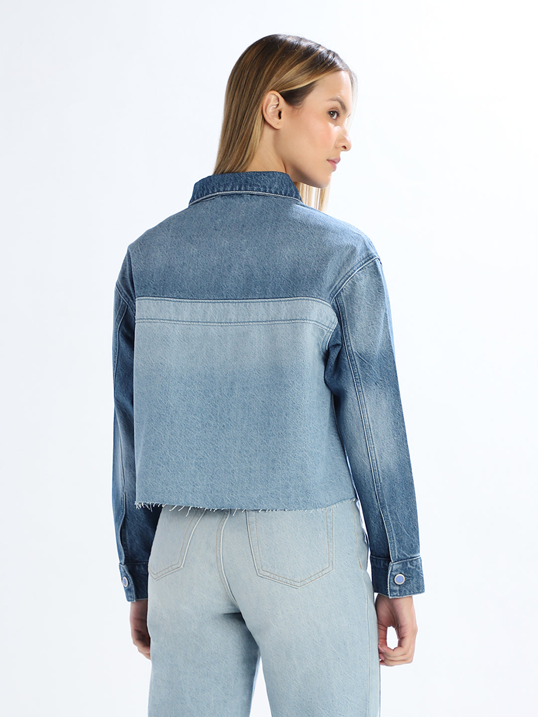 Raw Edge Denim Jacket
