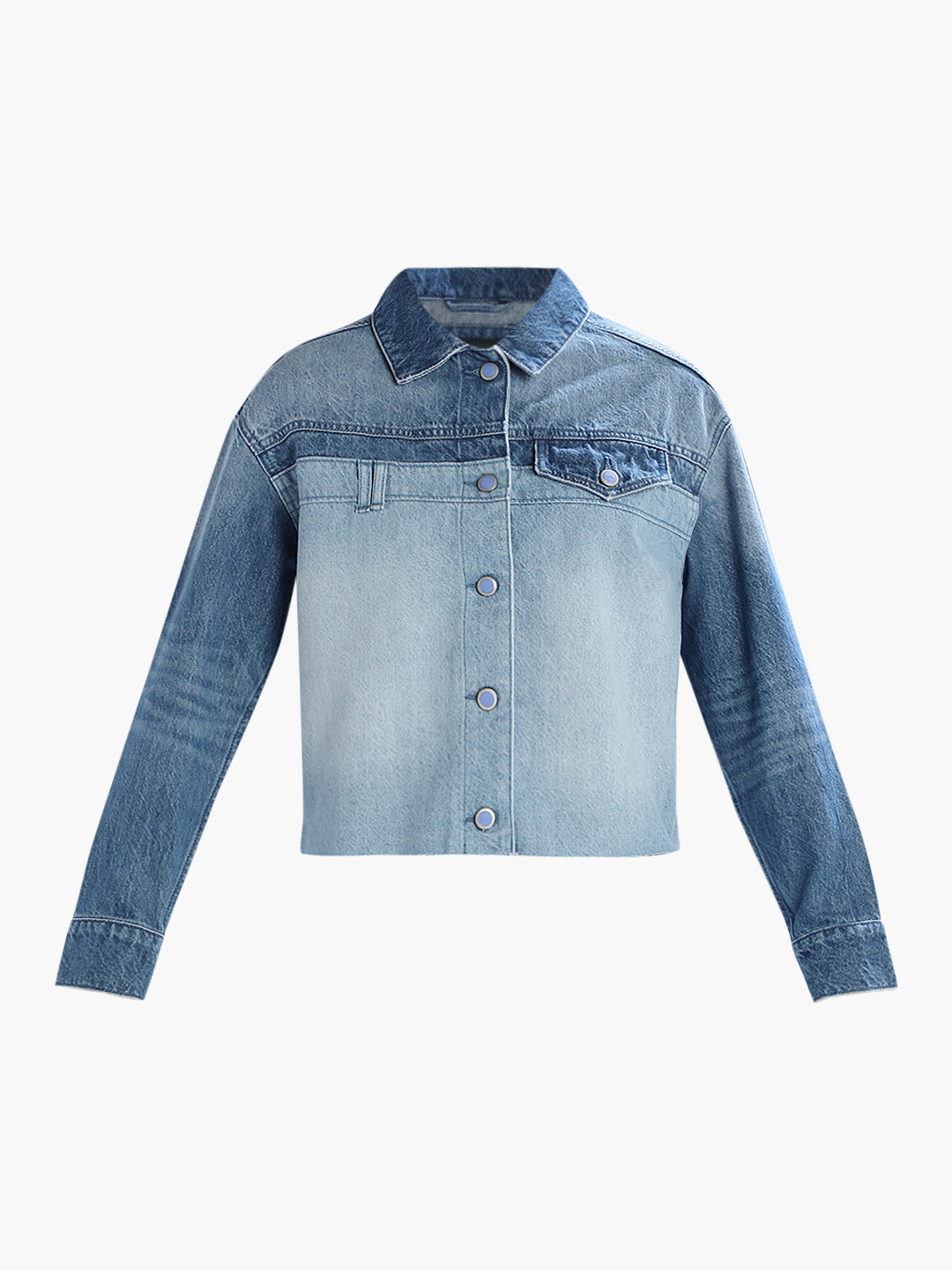 Raw Edge Denim Jacket