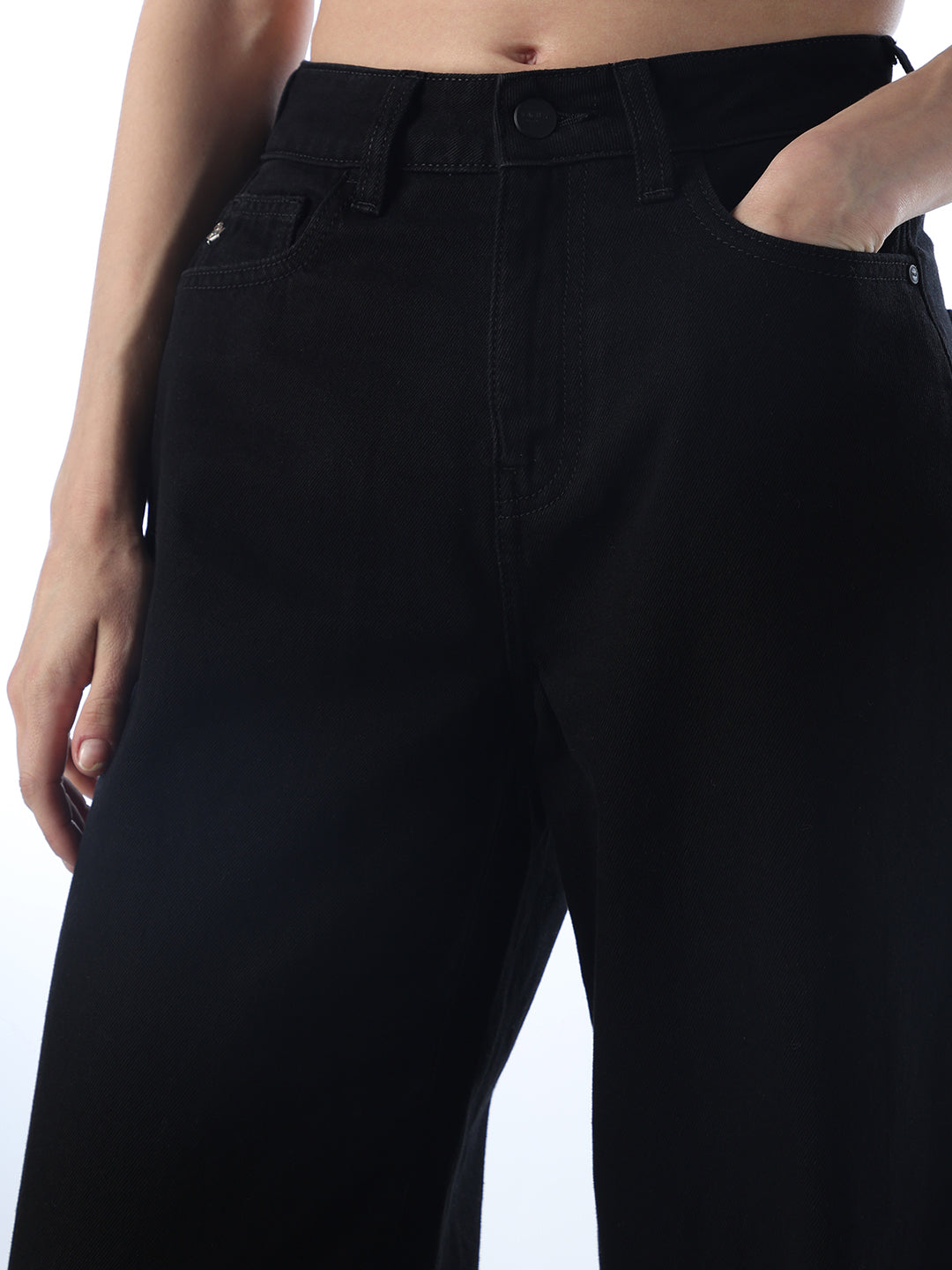 High Rise Straight Fit Jeans