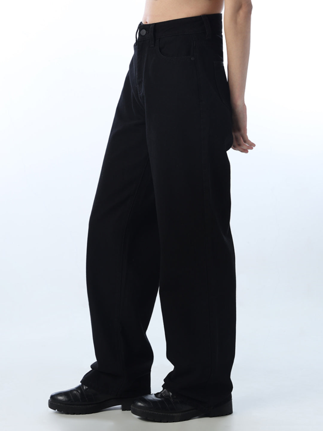 High Rise Straight Fit Jeans