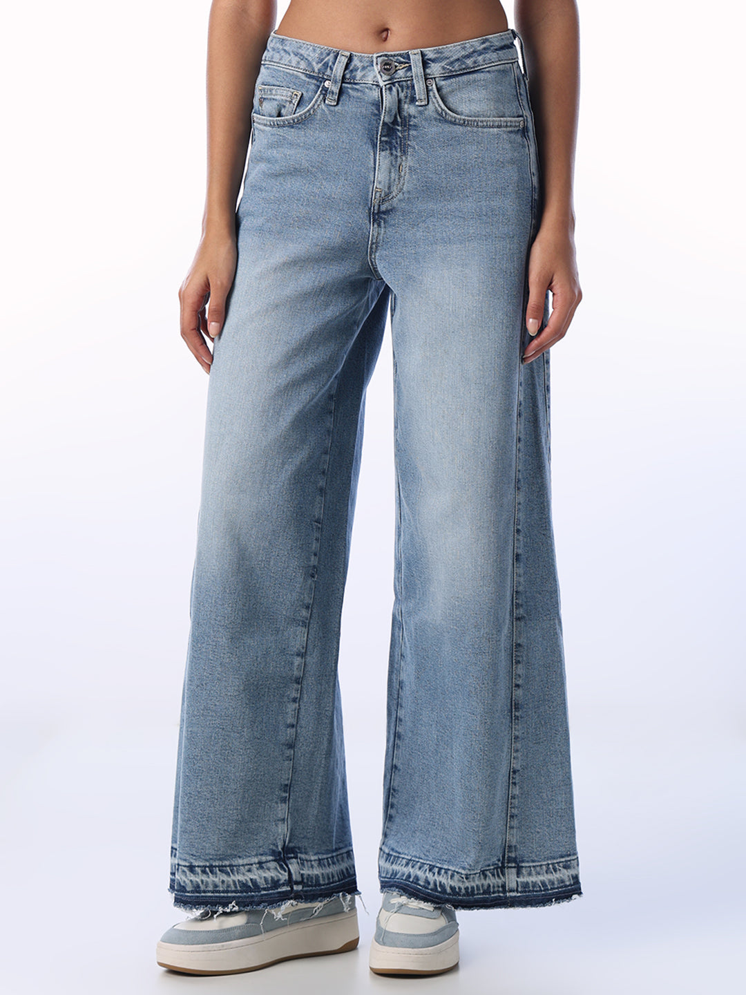 Light Wash Wide Leg Jeans