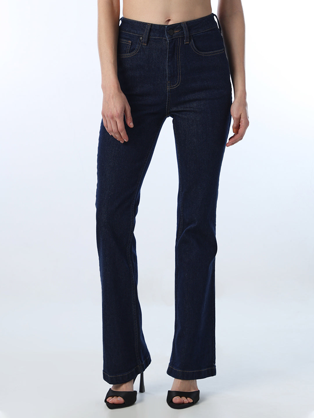 Dark Blue Flared Jeans