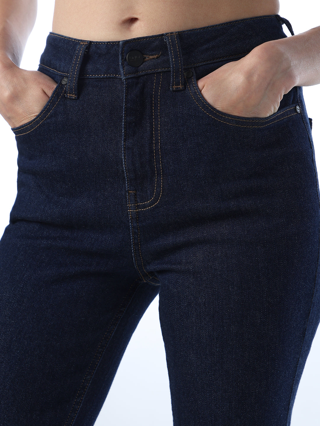 Dark Blue Flared Jeans