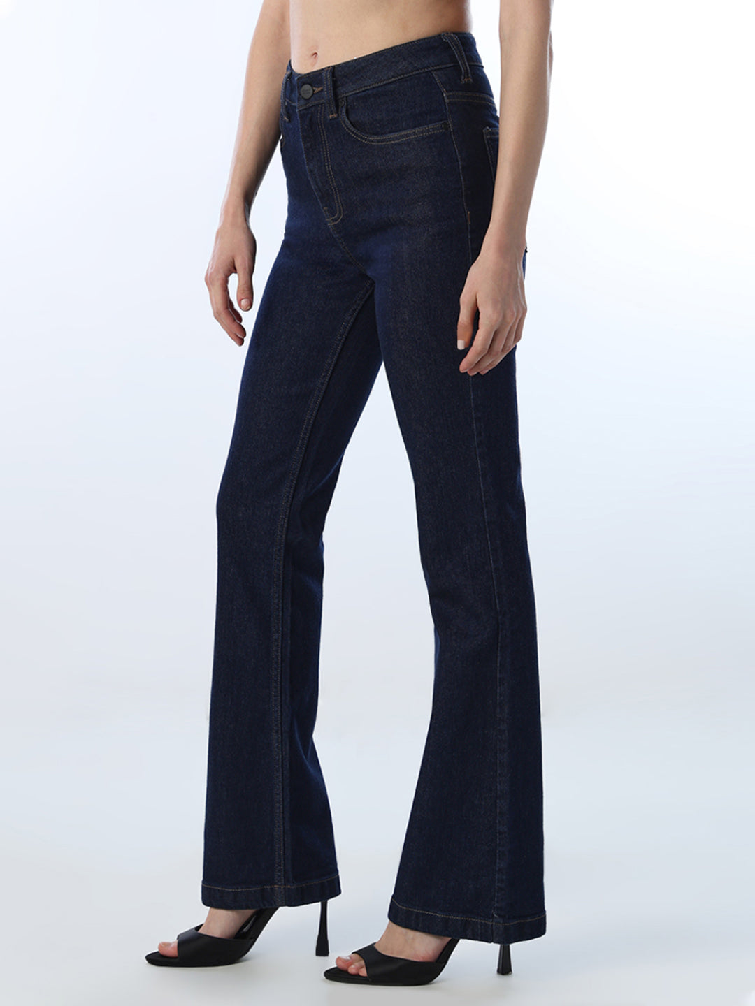 Dark Blue Flared Jeans