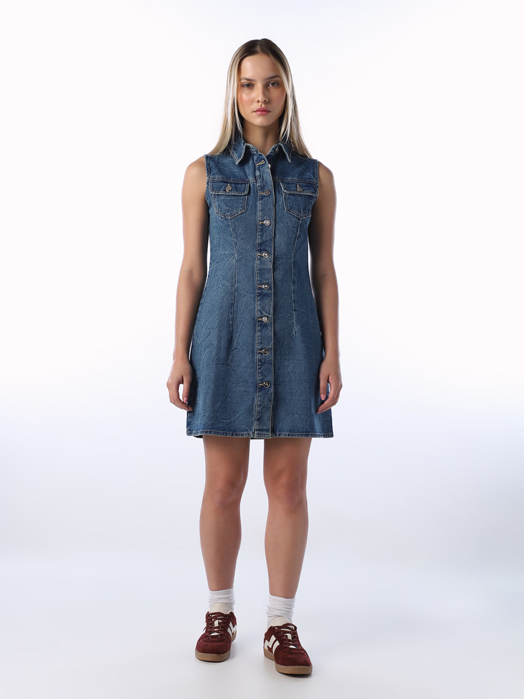Dark Blue Denim Dress