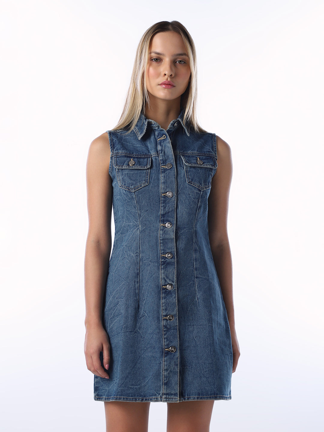 Dark Blue Denim Dress