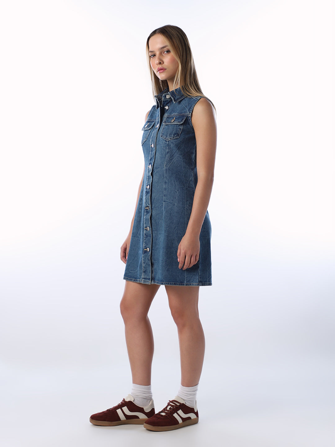 Dark Blue Denim Dress
