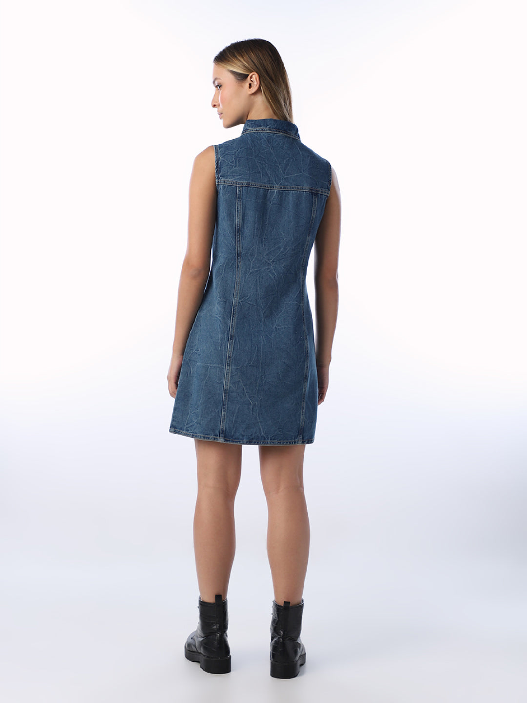 Dark Blue Denim Dress