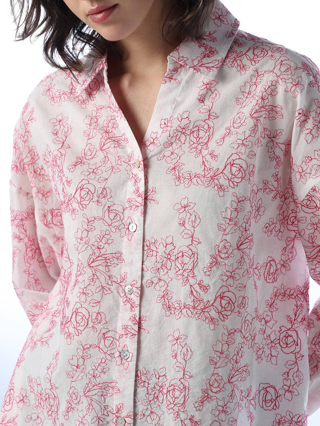 V-Neck Printed Shirt