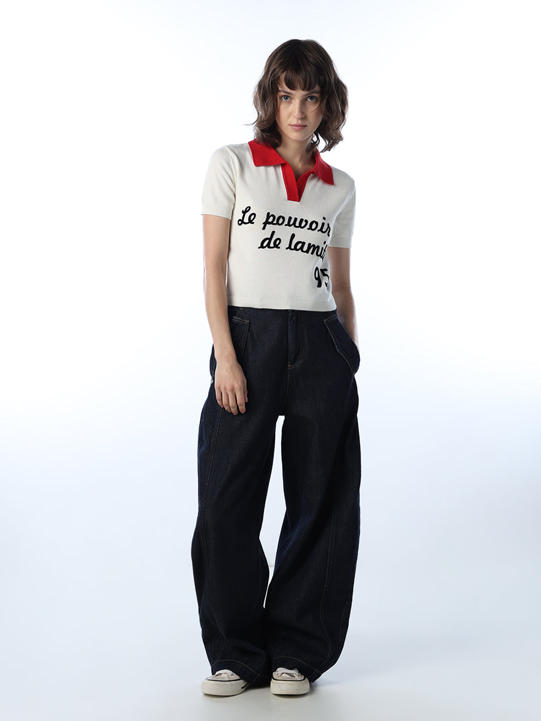 Contrast Tipping Printed Polo