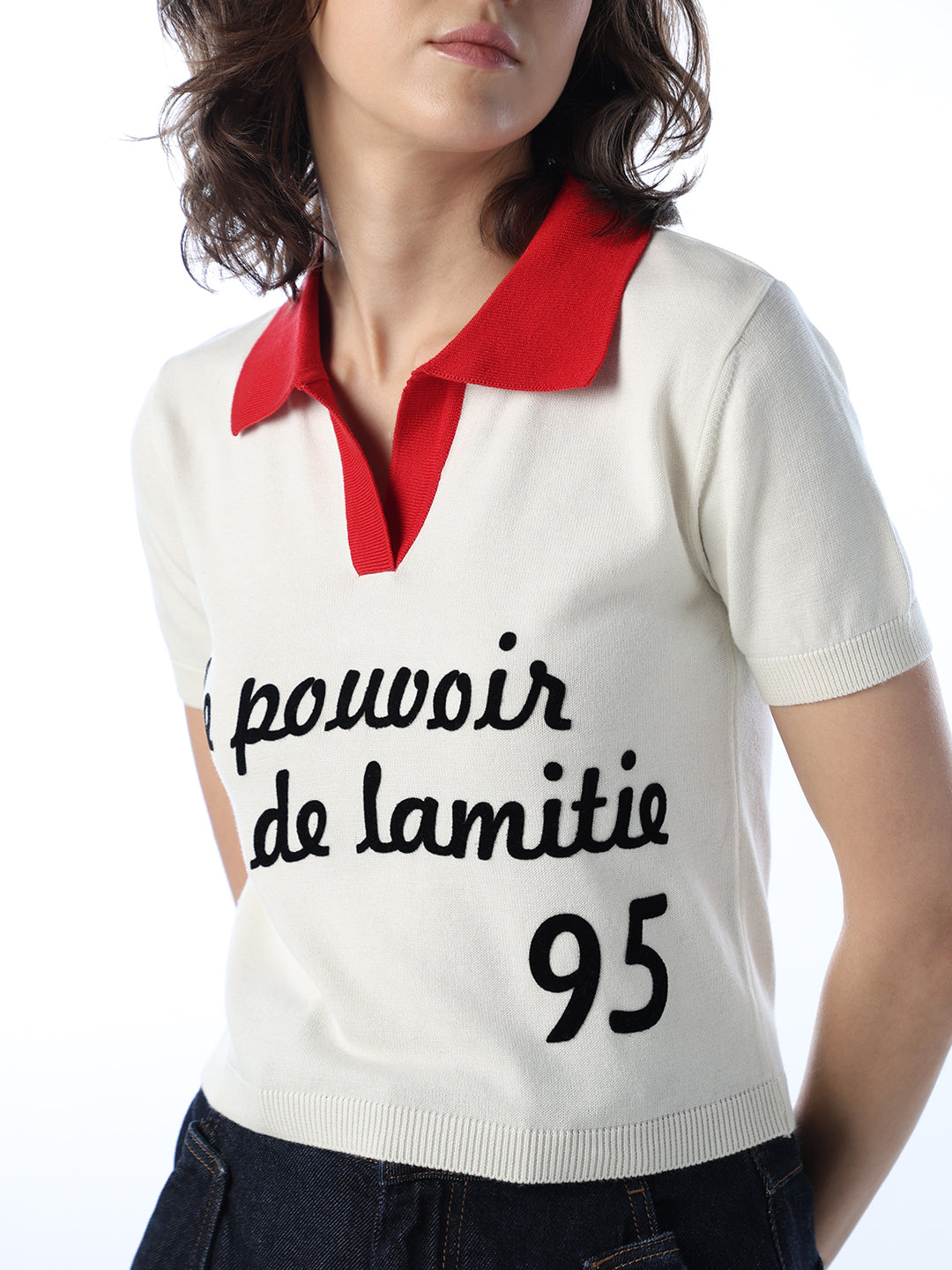 Contrast Tipping Printed Polo