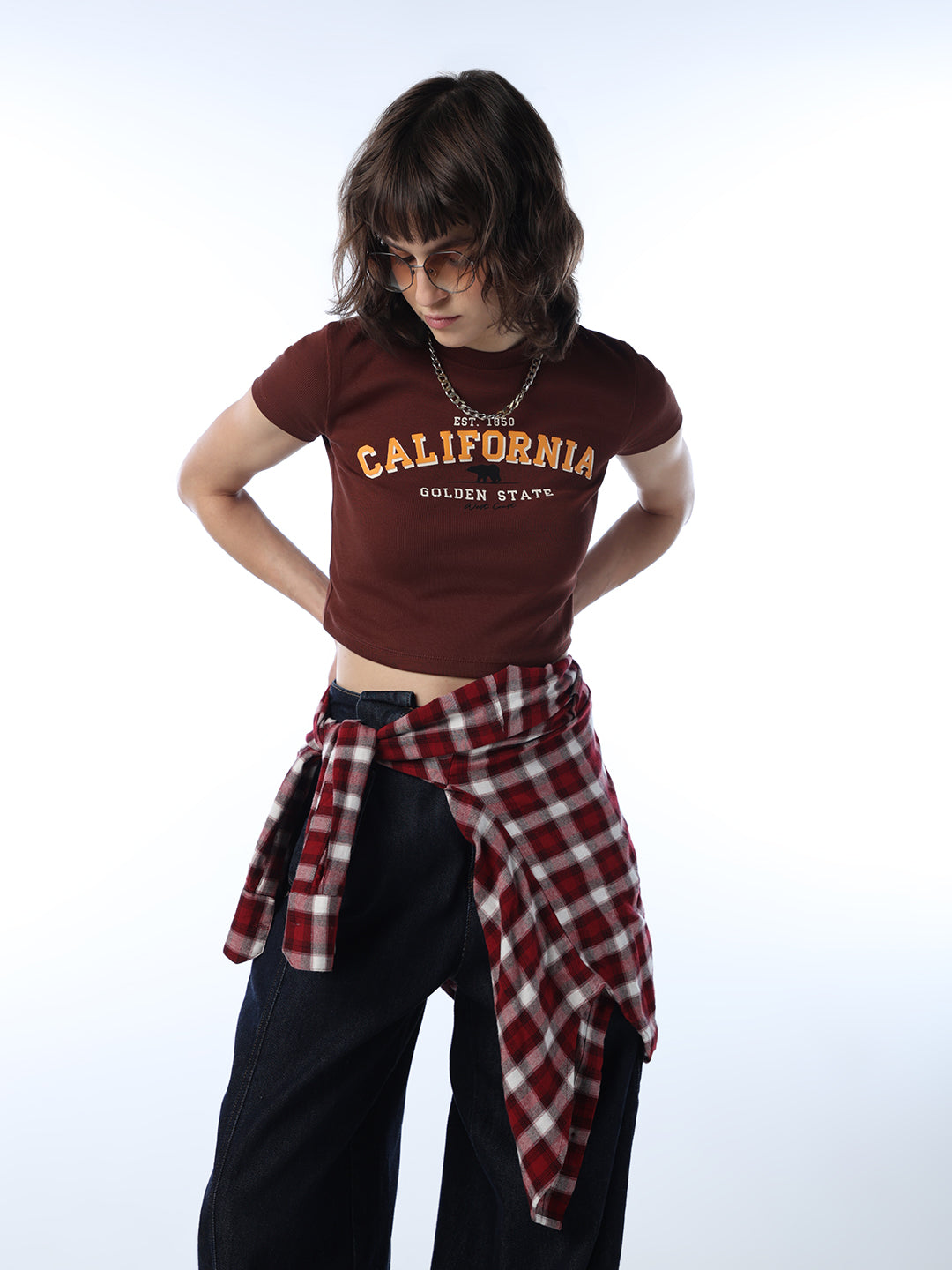 Printed Ribbed T-shirt