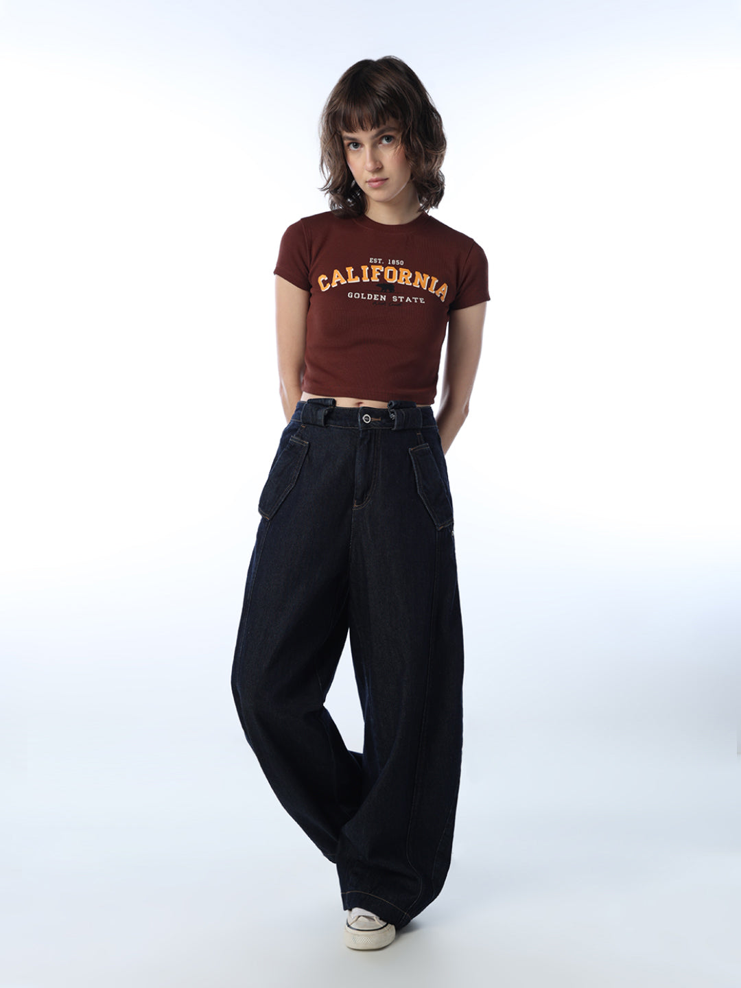 Printed Ribbed T-shirt