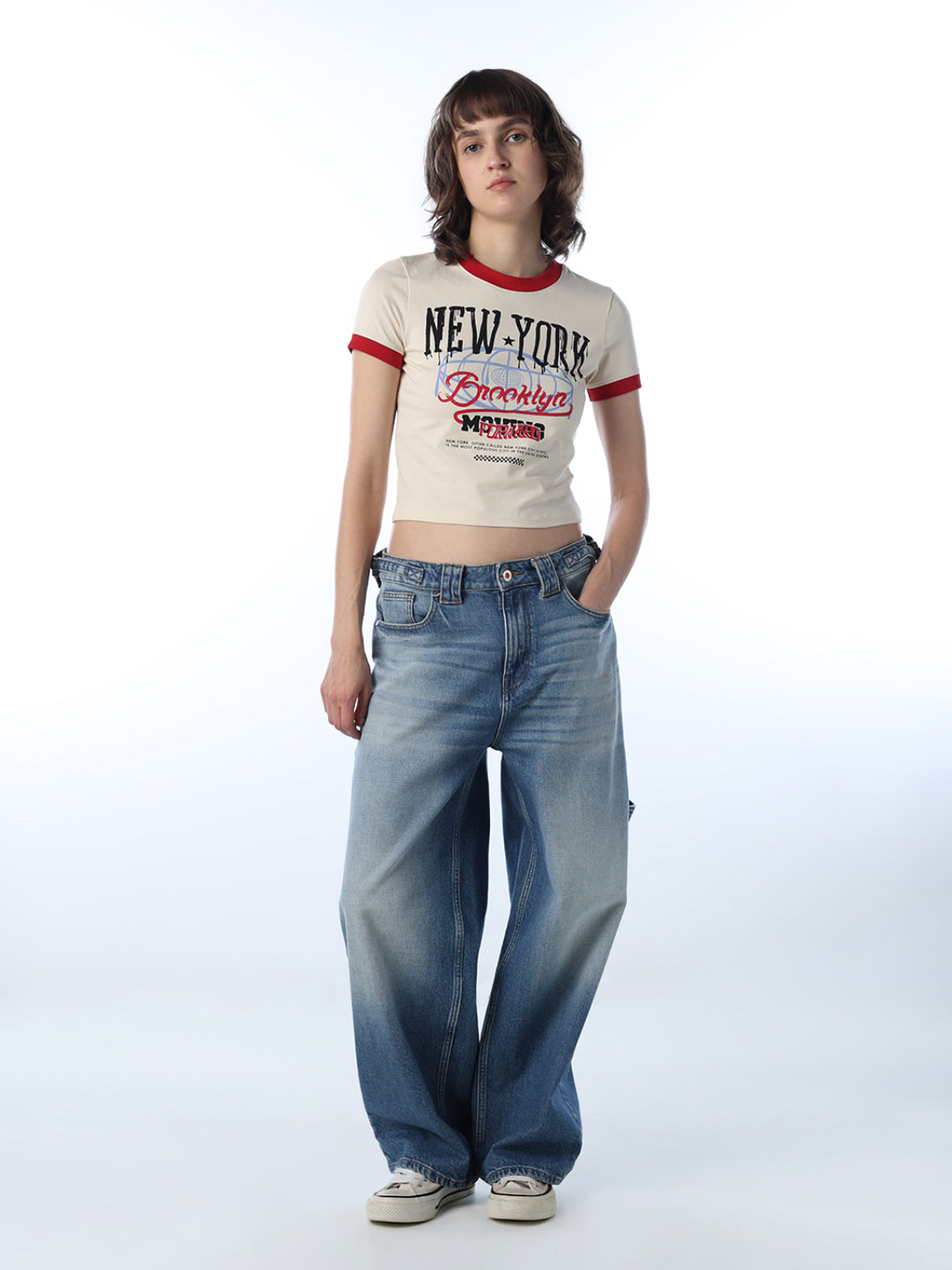 Printed Cropped T-shirt