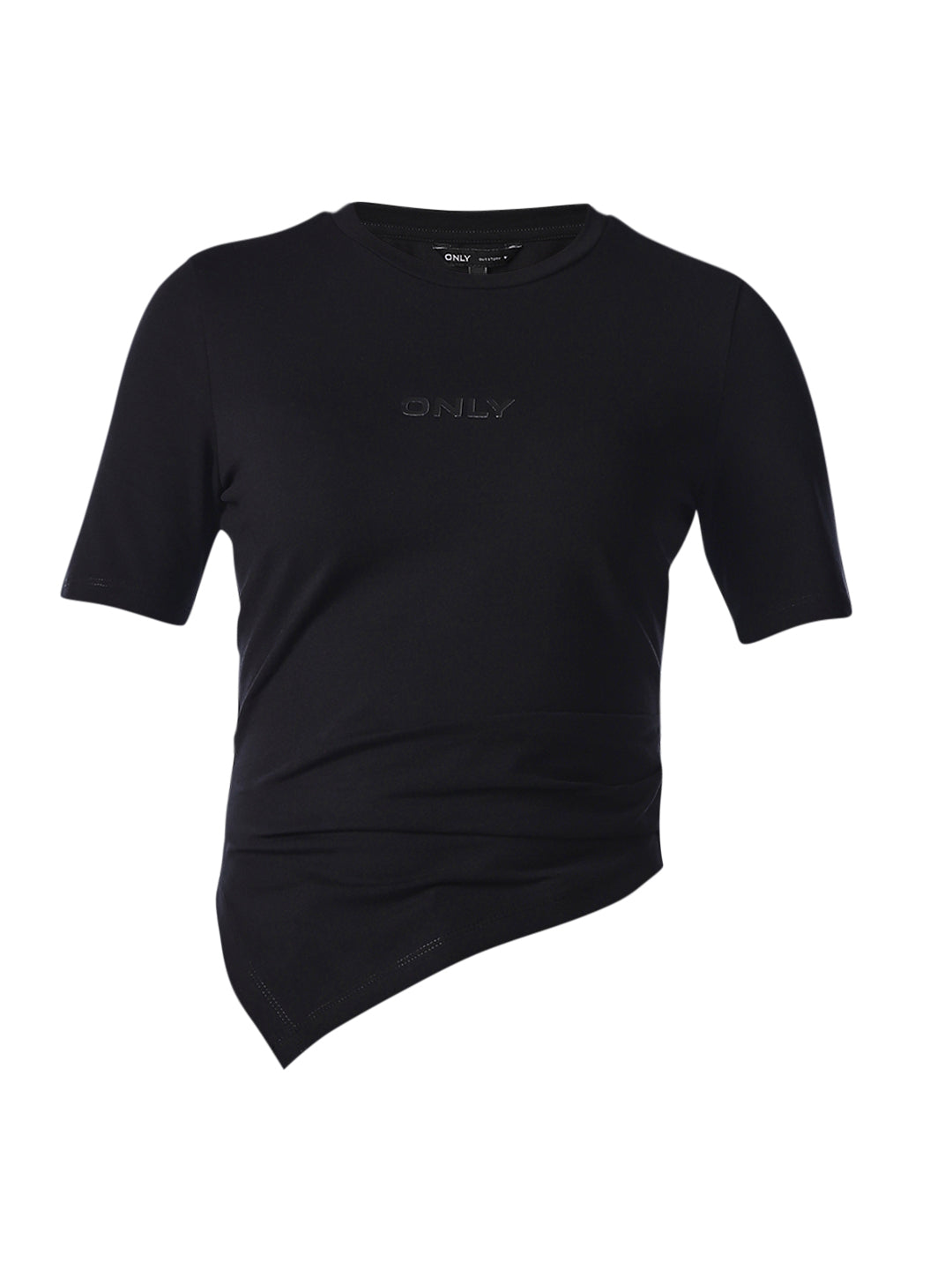 Asymmetric Hem Fitted T-shirt