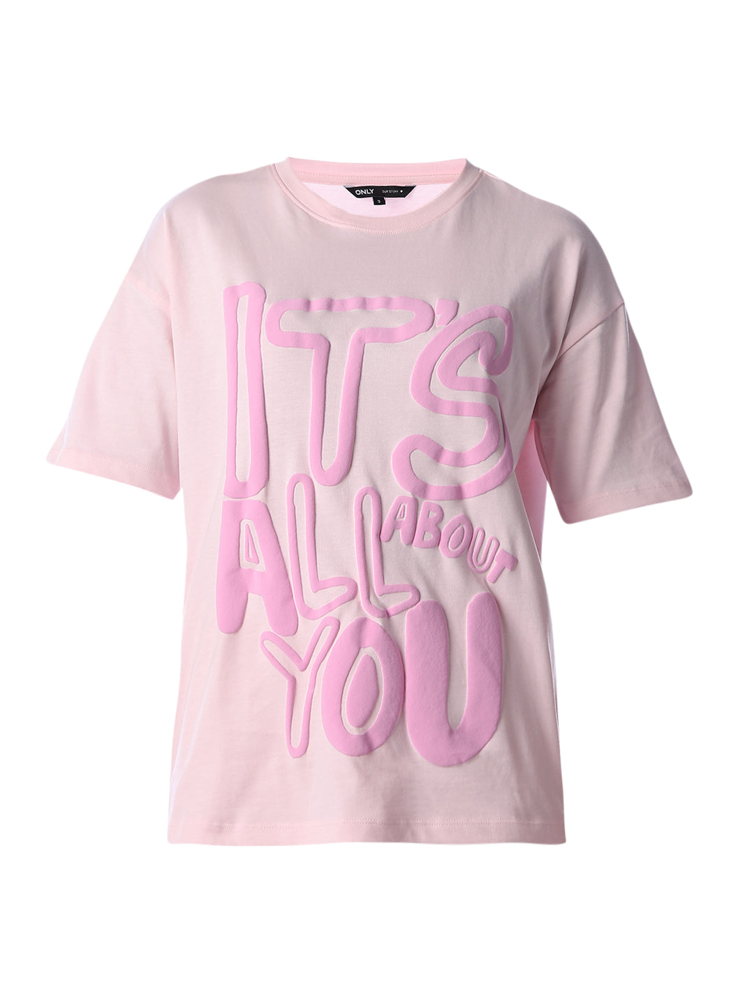 Oversized Typographic Print T-shirt