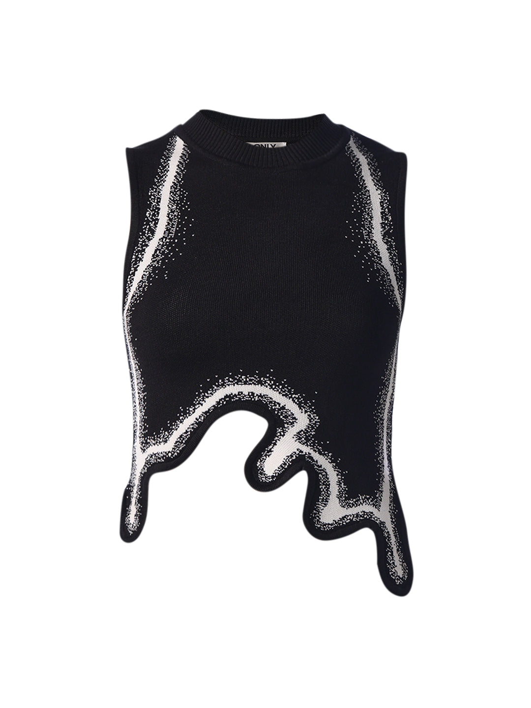 Asymmetric Fitted Knit Top