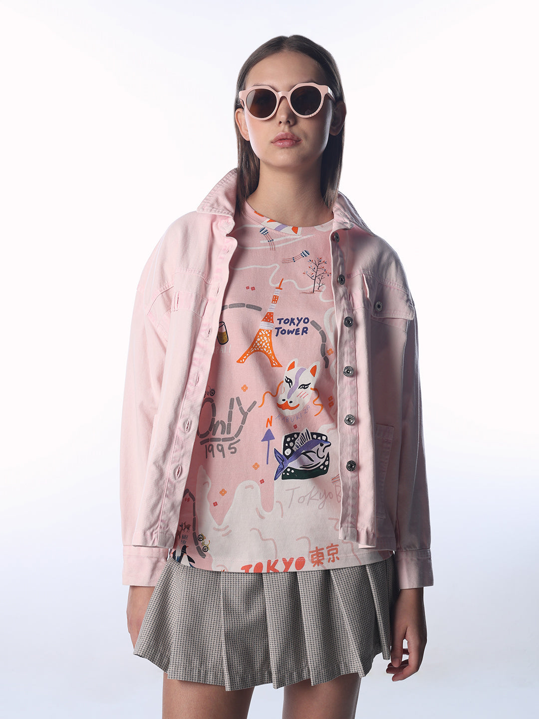 Graffiti Print Oversized T-Shirt