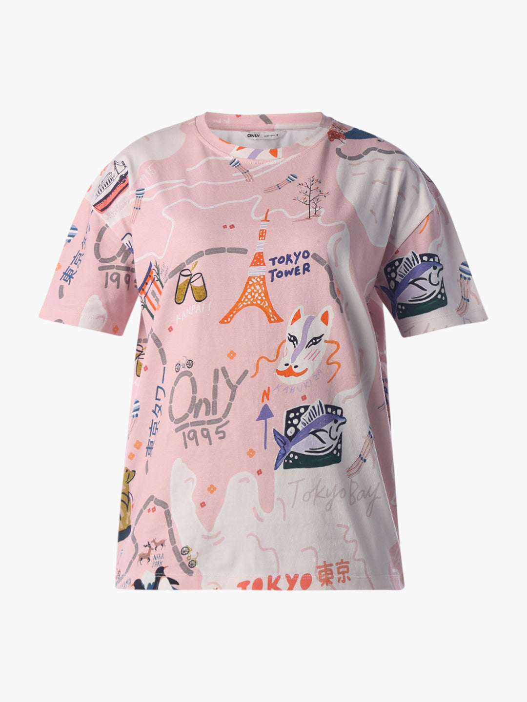 Graffiti Print Oversized T-Shirt