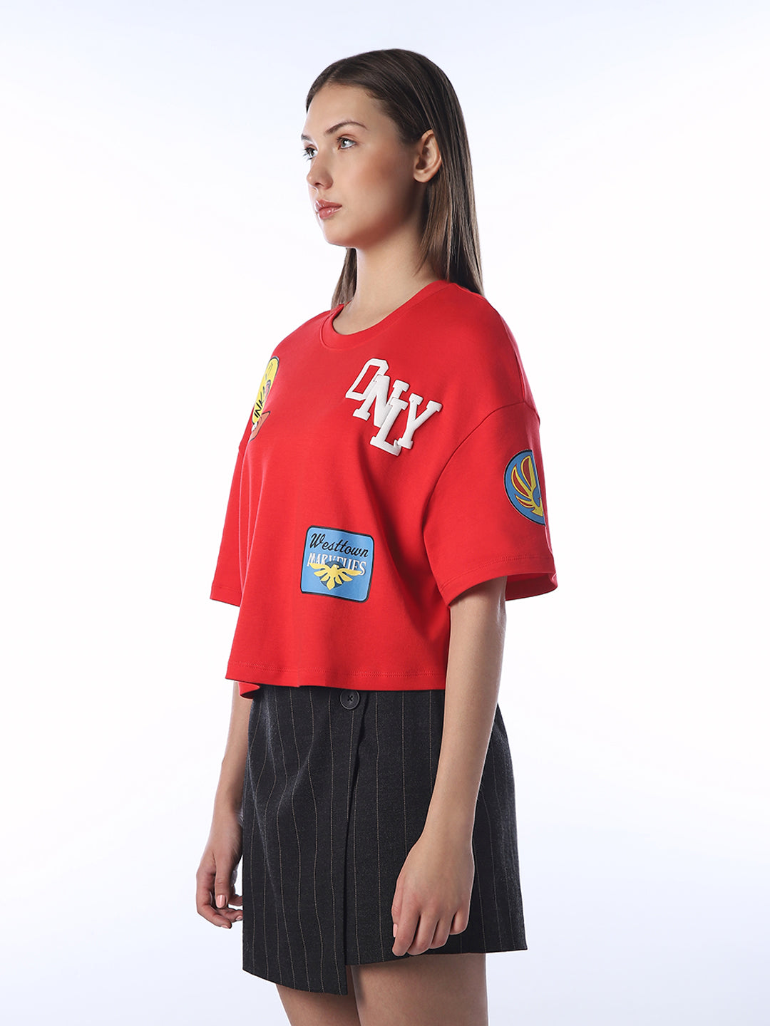 Patchwork Cropped Boxy Fit