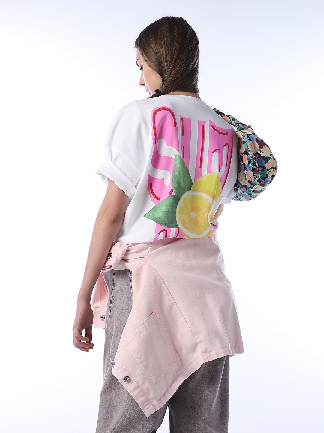 Printed Cotton Oversized T-shirt