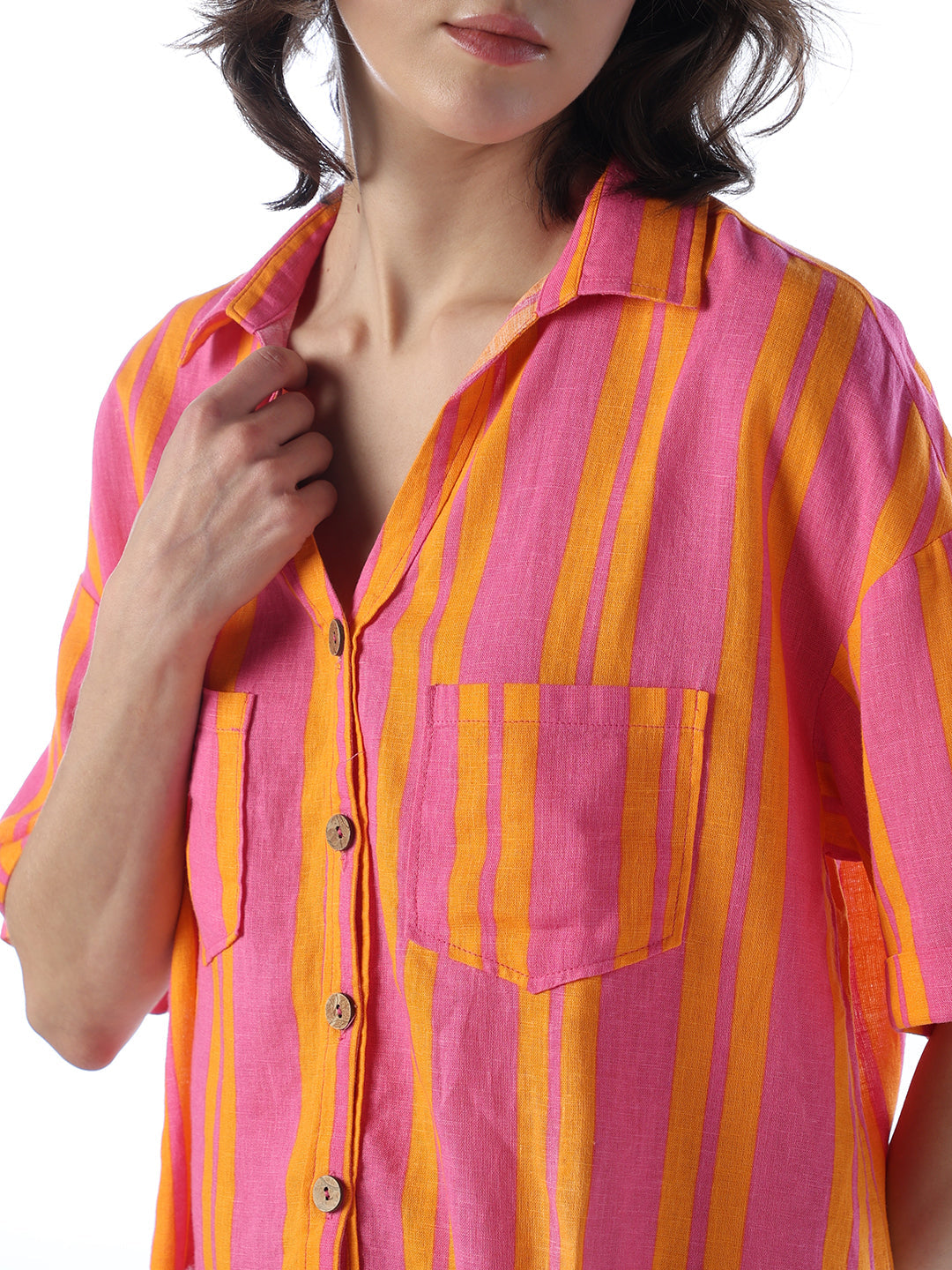 Striped Colourblocked Shirt