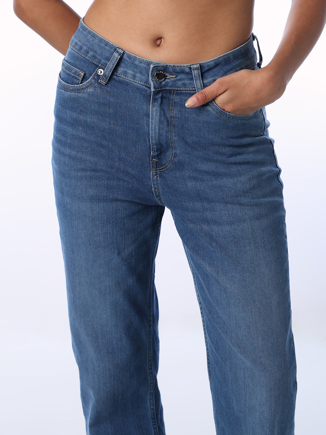 Light Wash Troy Straight Fit Jeans