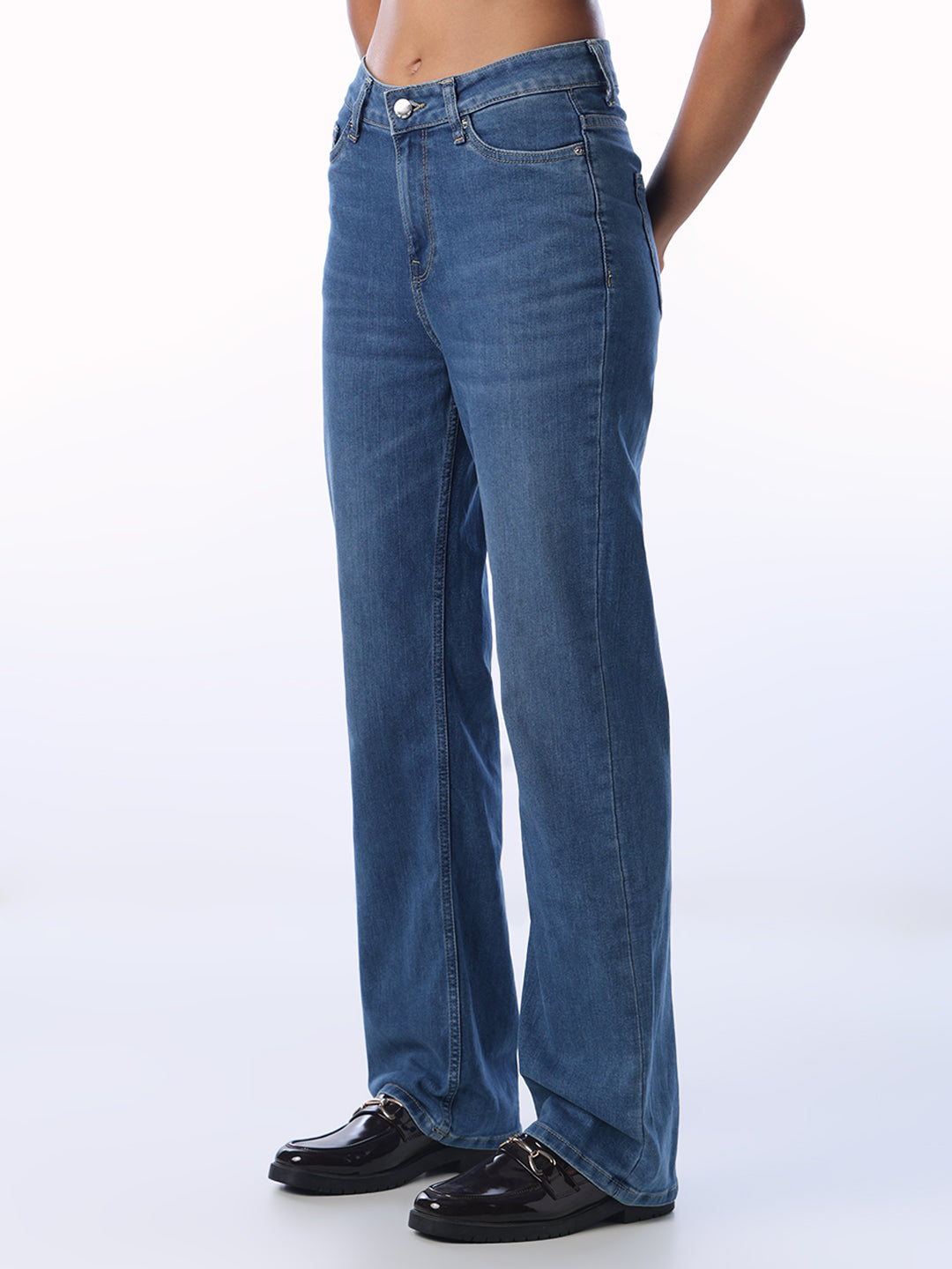 Light Wash Troy Straight Fit Jeans