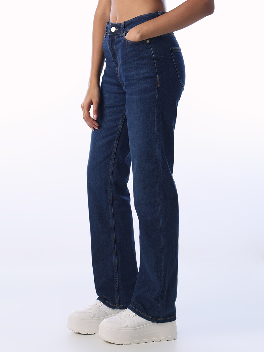 Dark Wash Troy Straight Fit Jeans