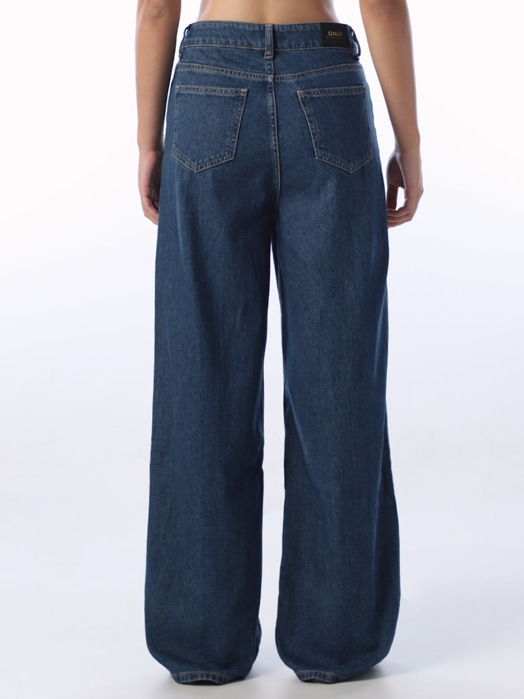 Dark Blue Wide Leg Jeans