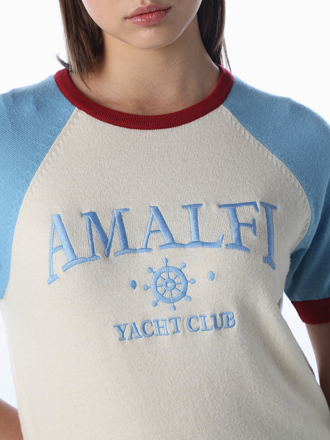 Textured Graphic Knit T-SHIRT