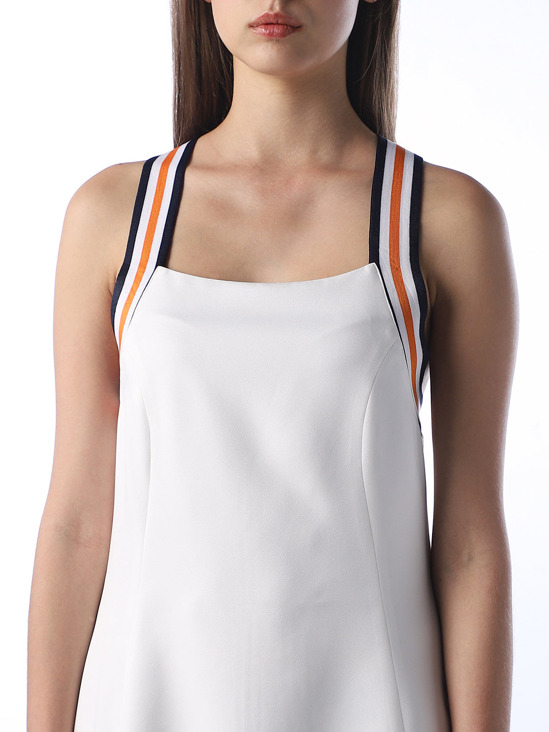 Striped Strap Mini Dress