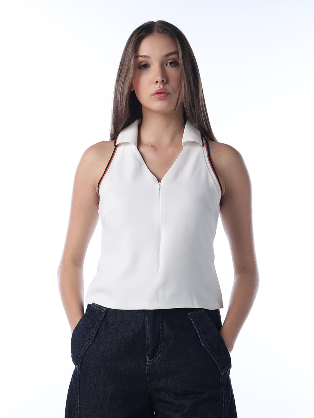 Sleeveless Slim Fit Polo