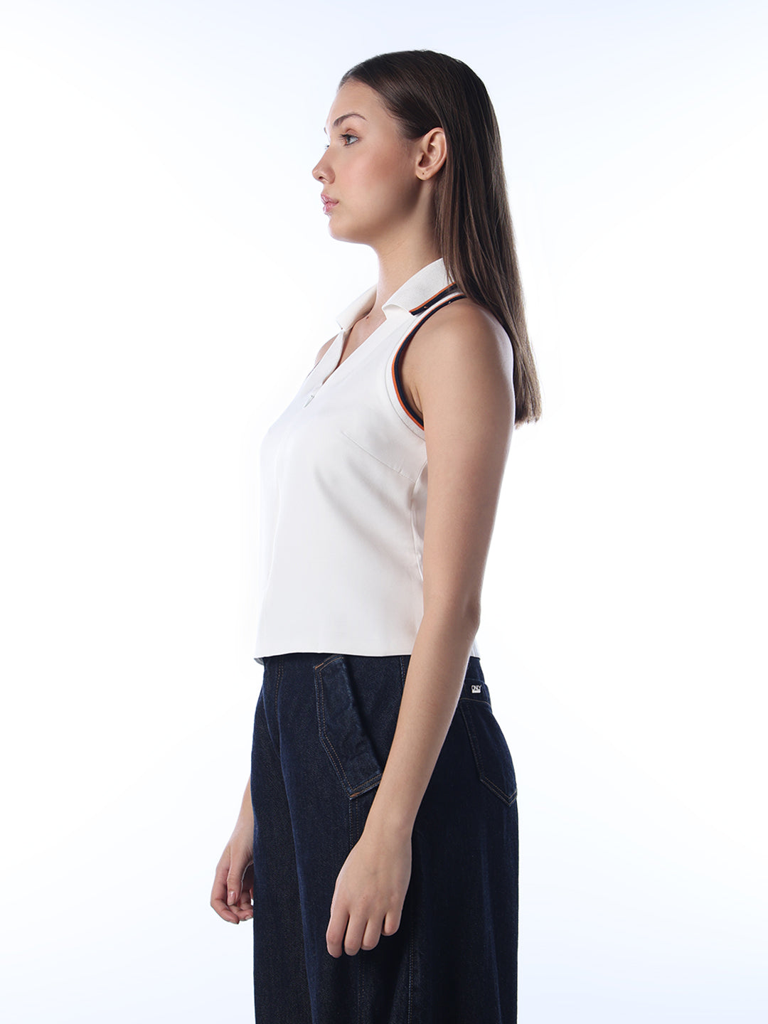Sleeveless Slim Fit Polo