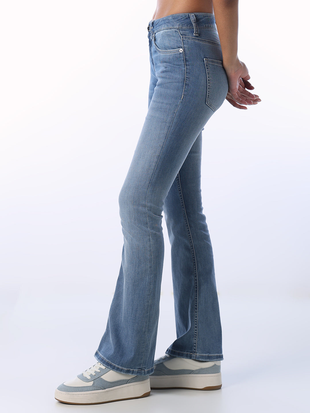 Light Blue Flared Jeans