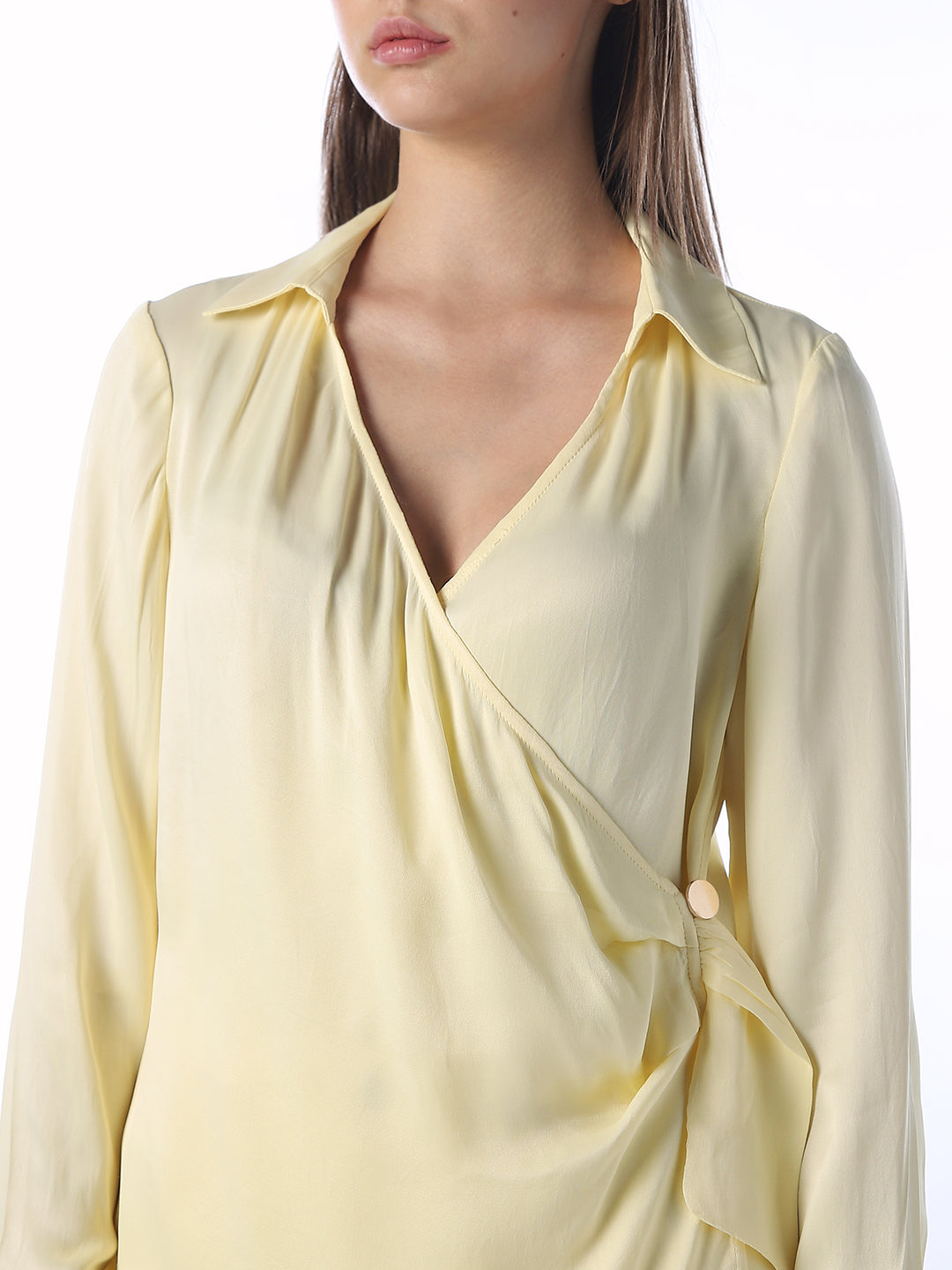 Wrap V-Neck Shirt