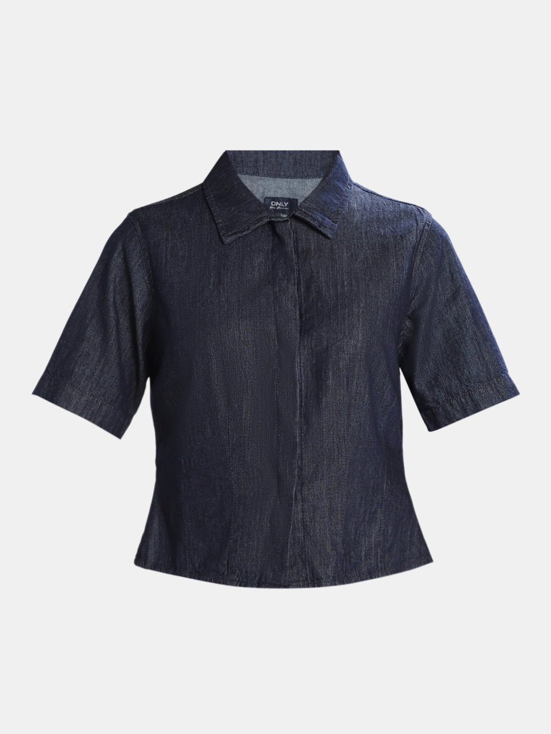 Cropped Denim Shirt