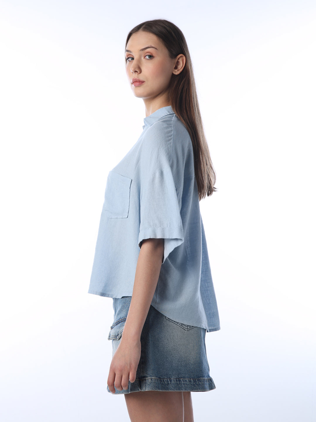 Oversized V-Neck Shirt