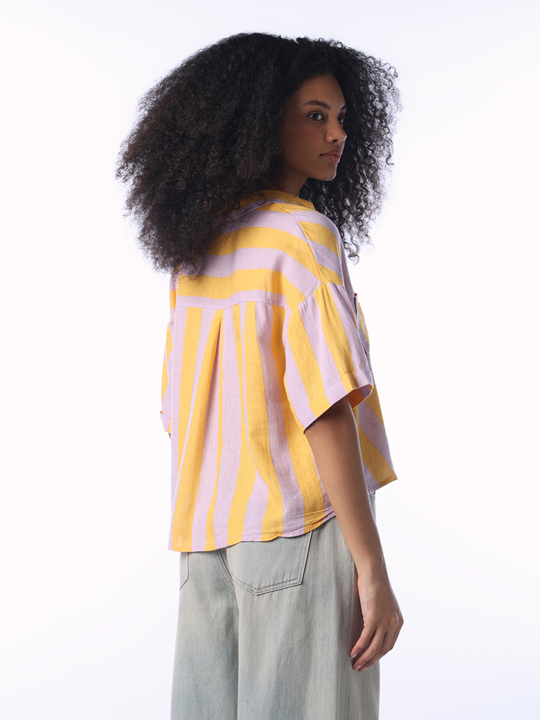Colourblocked Oversized Shirt