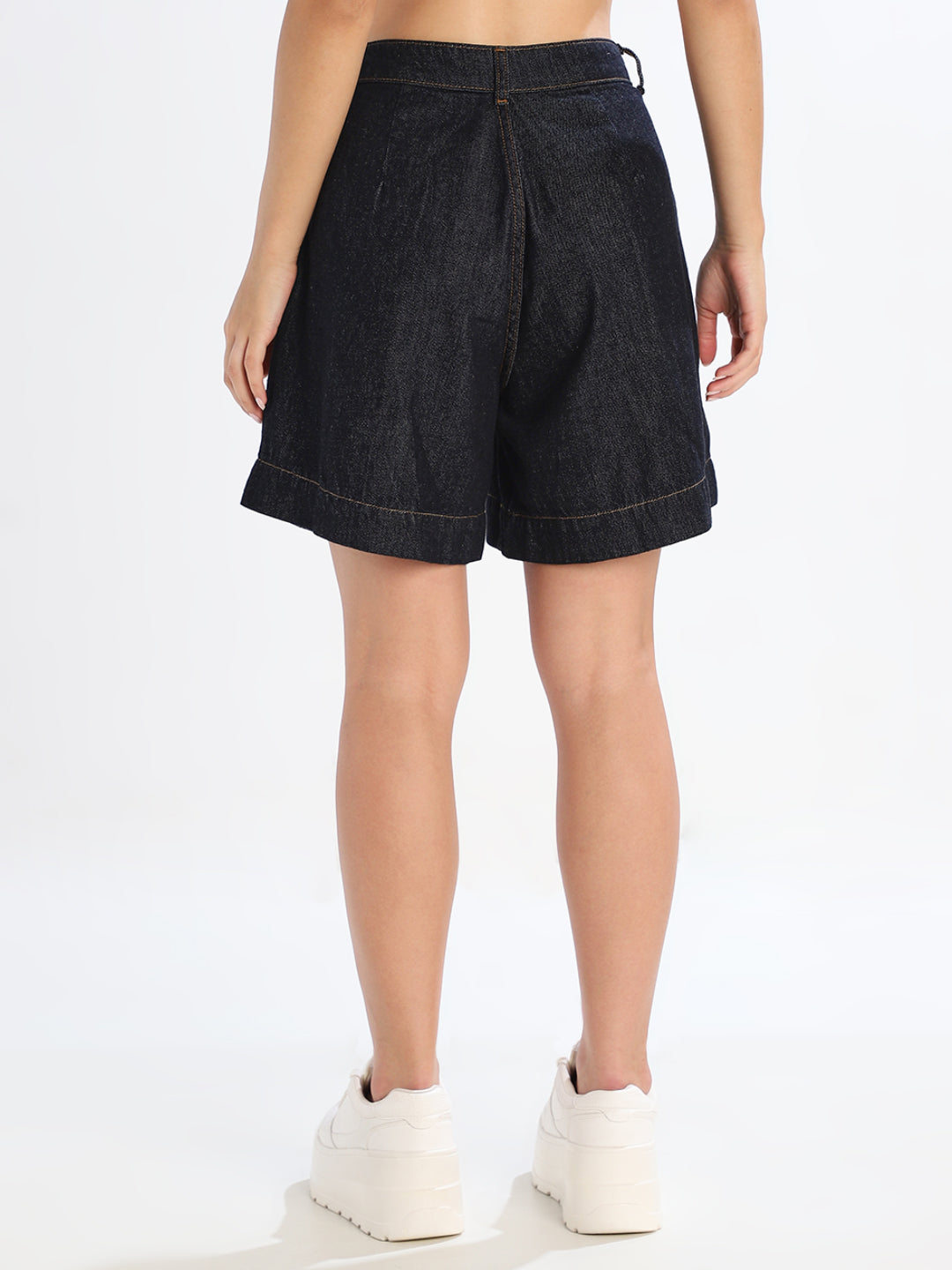 Dark Blue Denim Shorts