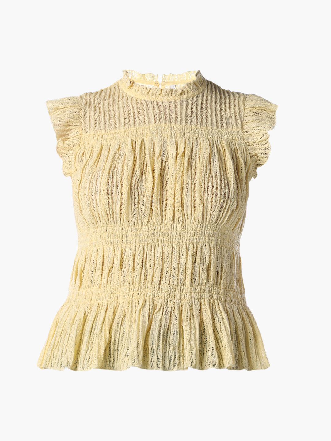 Yellow Gathered Top
